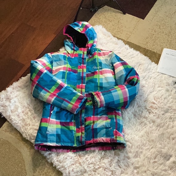 DARE2b ARED 5000 1 GIRLS PLAID WINTER SKI  COAT SZ. 13/14 - Picture 16 of 16